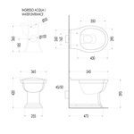 Унитаз приставной напольный Devon&Devon Westminster- фото2