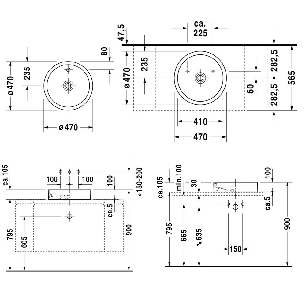 Duravit    470 ,  1   ,  ,    .  