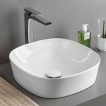 Artceram Ghost Раковина накладная 42 см, , без отв под смеситель, без слив-перелива, цвет белый- фото