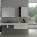 GLOBO Incantho Раковина, подвесная, на мебель.(65*40 cм) c 1 отв под смеситель, цвет белый- фото2