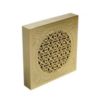 Вентилятор для ванной комнаты Migliore D100 золото с декоративной решеткой- фото