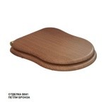 Caprigo BORGO Сиденье для унитаза BORGO, морилка/бронза- фото