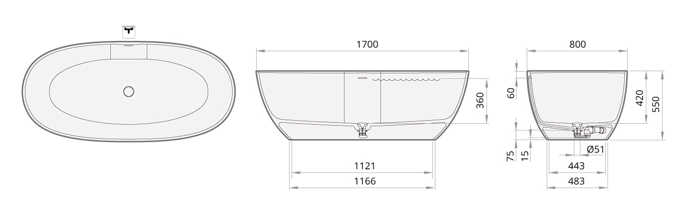  PAA Bella 1705x800x550   