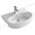 Раковина полувстраиваемая 65x48 Globo Grace GR015.BI- фото