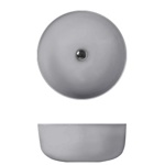 Kerasan Nolita Раковина чаша d 40 h 15см,, без отв под смеситель, цвет Grigio matt- фото