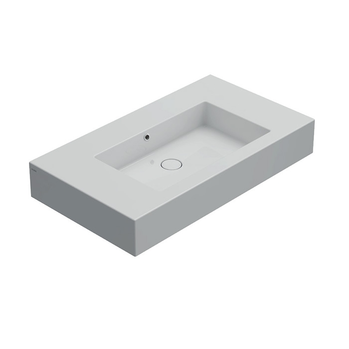 GLOBO Incantho Раковина, наклавдная 91х51 см, без отв под смеситель, цвет белый- фото