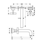 Смеситель для раковины Axor Citterio   - фото2