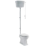 GSI Old Antea 57 унитаз приставной + верхний бачок ХРОМ- фото