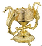 Мыльница настольная (два лебедя), стекло Migliore Luxor арт.26218