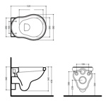Унитаз подвесной Kerasan Retro - фото2