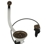 СЛИВ ДЛЯ КУХОННОЙ МОЙКИ С ПЕРЕЛИВОМ D-90СМ ML.RIC-10.130- фото