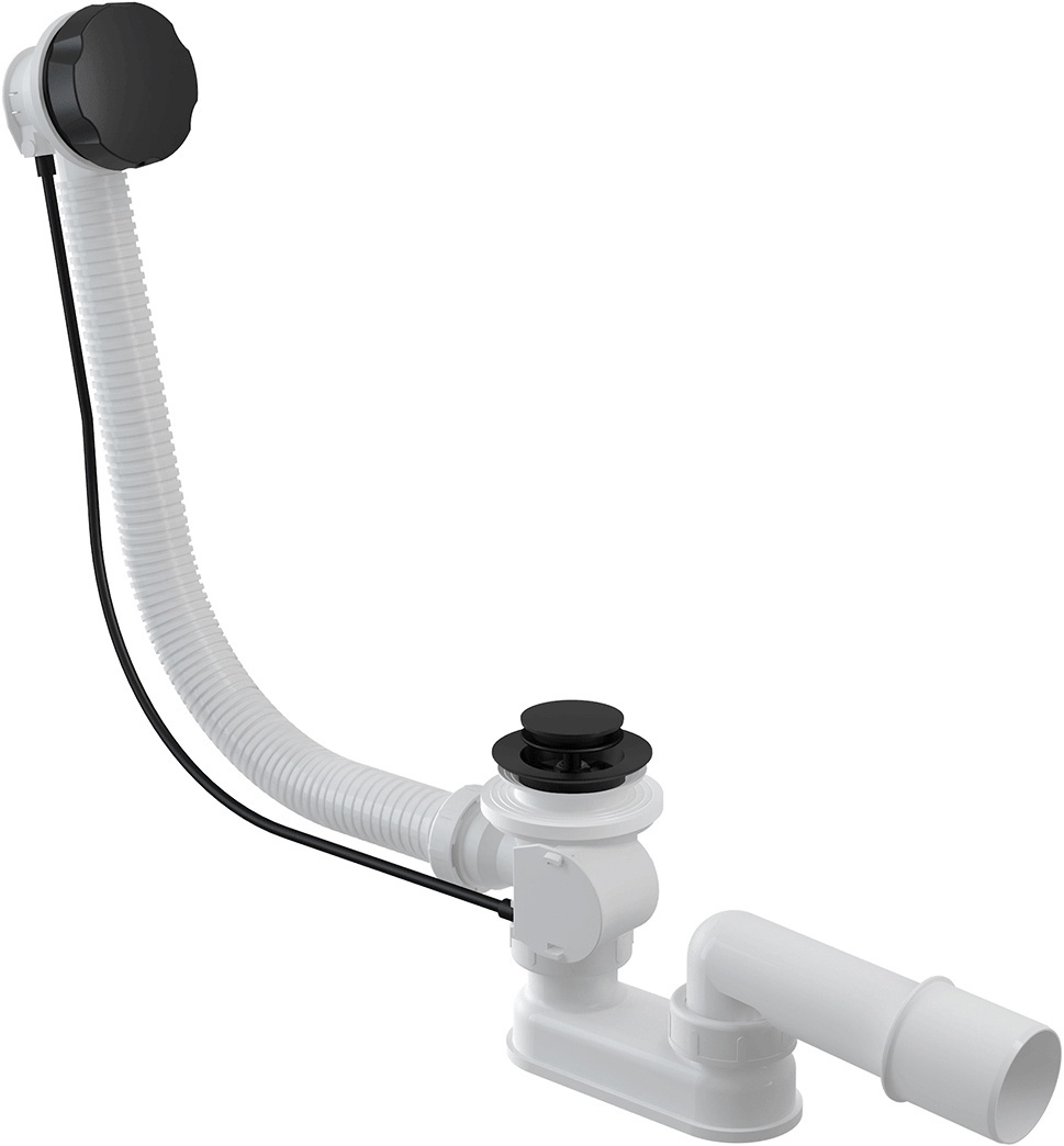 Слив-перелив для ванны ALCAPLAST A55BLACK, цвет Чёрный- фото