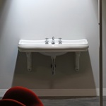 Раковина KERASAN Retro 100см с опорами из керамики- фото