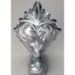 Devon Cherie Iron Effect Ванна чугунная (без отв-й для смесит),1685х760хh680 см, цвет: белый, ножки Flora полиров. аллюминий(без слива-перел)- фото2