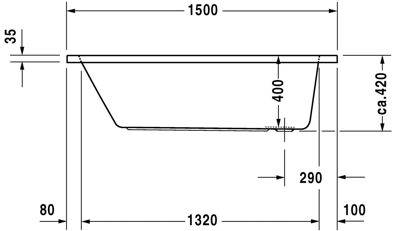   Duravit D-Code 700095 150x75