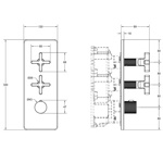 Gessi Inciso Встраиваемый термостатический смеситель высокой производительности Цвет: хром- фото2