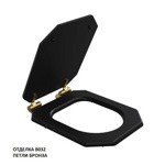 Caprigo Сиденье для унитаза TEMPO47, эмаль/бронза- фото4