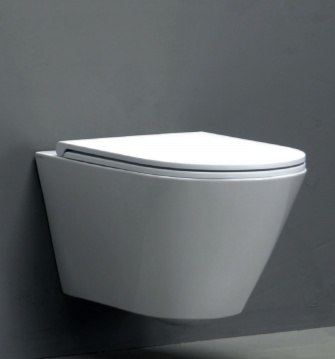 AZZURRA FORMA Унитаз подвесной безободковый 54х37х34см, цвет белый- фото2