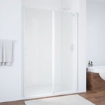 Душевое ограждение в проем Vegas EP-F-1 100 белый профиль/прозрачное стекло- фото