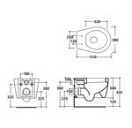 Унитаз подвесной Galassia Midas 9907- фото3