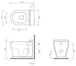 Унитаз приставной Cielo Opera Tondo OPVAT- фото3