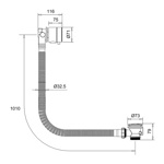 Слив-перелив автомат Burlington CW8- фото2