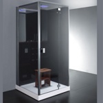 Гидромассажная кабина EAGO DZ981F9 100х100х220 ЧЕРНЫЕ СТЕНКИ ПРАВАЯ- фото