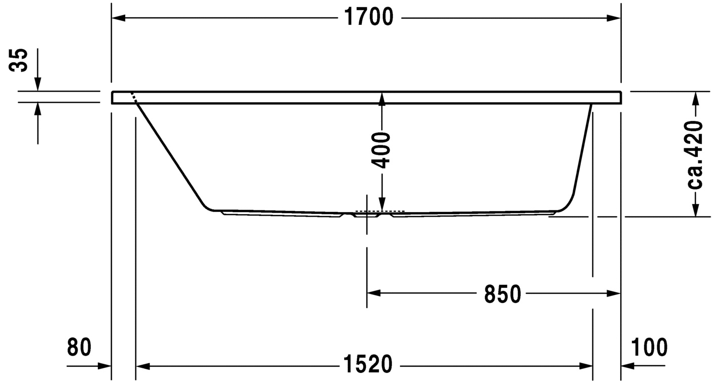   Duravit D-Code 700097 170x70