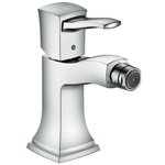 Hansgrohe Metropol Classic Смеситель для биде однорычажный, с рычаговой рукояткой, со сливным гарнитуром, цвет: хром- фото