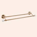 Полотенцедержатель двойной 60 см TW Crystal TWCR012oro/sw