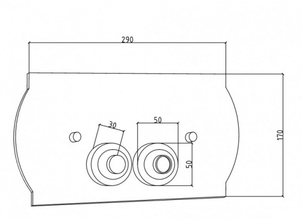 Клавиша смыва Boheme латунь, цвет золото- фото3