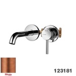 Palazzani Digit встроенный смеситель на раковину, излив 229 мм, медь- фото