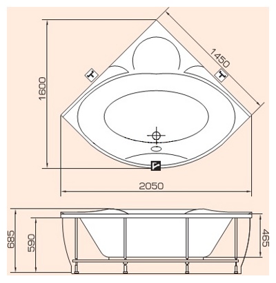   PAA BOLERO  1450 x 1450 x 685   ()