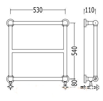 Полотенцесушитель Devon & Devon ISIDE 5- фото2