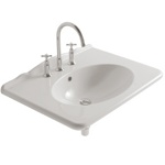 Раковина подвесная 75x55 Globo Paestum PA028.BI 