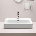 GSI Sand Накладная раковина без перелива 60х38х14см, цвет белый- фото