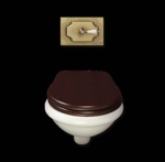 Декоративная панель с ручкой h145x217 mm, (металл) бронза- фото2