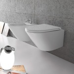 Унитаз подвесной 36x52 Globo Forty3 FOB05.BI - фото