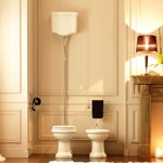 Унитаз Kerasan Retro 1011 с верхним бачком в комплекте (хром)- фото3