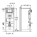 Инсталляция Geberit Sigma Plattenbau 111.362.00.5- фото2