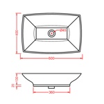 Artceram Jazz JZ15bi Раковина накладная 60x40 см.- фото2