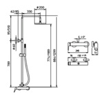 Palazzani Wild Mimo душевая система хром- фото2