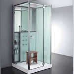 Гидромассажная кабина EAGO DZ981F9 100х100х220  ЛЕВАЯ БЕЛОЕ СТЕКЛО- фото