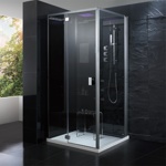 Гидромассажная кабина EAGO DZ981F9 100х100х220  ЛЕВАЯ ЧЕРНЫЕ СТЕНКИ- фото