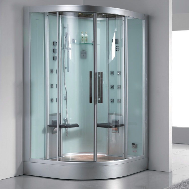 Гидромассажная кабина EAGO DZ962 F8  1200x1200x2260мм  белое стекло- фото