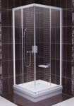 Душевая уголок с полукруглыми дверями Ravak Blix BLRV2-80 стекло прозрачное Transparent
