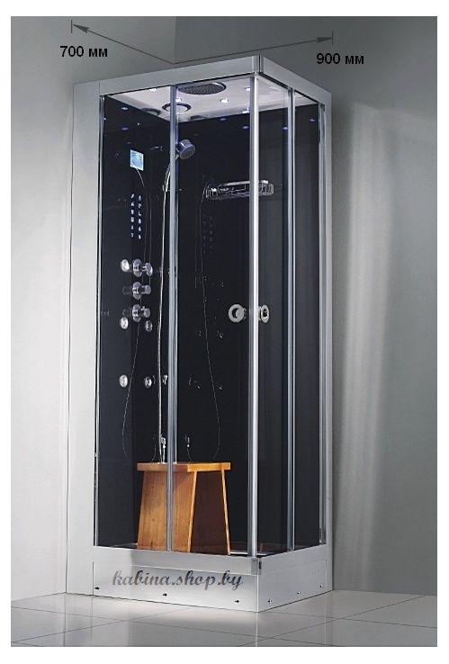 Гидромассажная кабина с парогенератором Grande Home WS 128/S6 правая/левая- фото