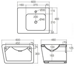 Раковина Althea Ceramica Design Outline 60 - фото2