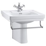 Раковина с полупьедесталом Burlington Contemporary B1+P8+T2CHR- фото