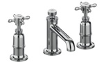 Смеситель Burlington Guild для раковины на три отверстия, с ручками, цвет Хром- фото